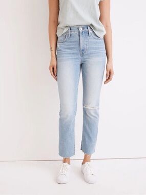 Madewell The Perfect Vintage Jean in Coney Wash: Destroyed Edition